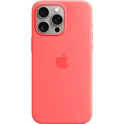 Чохол Silicone Case with MagSafe для Apple iPhone 15 Pro Max Guava AAA [93257]