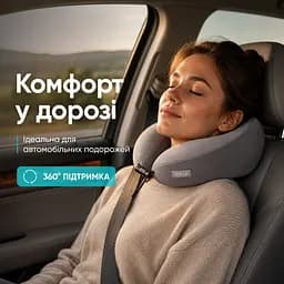 Подушка дорожня ортопедична з кейсом Idea Travel Premium ефектом пам'яті 27х26х17 см (8-36364) - мініатюра 6