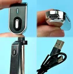 Монопод трипод бездротовий XO PRO Series P180 mini 160 см з Bluetooth пультом ДК чорний - мініатюра 8
