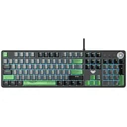 Клавіатура ігрова механічна Aula Mechanical F-2088 PRO Black-Gray, +10 keys Green, KRGD Blue
