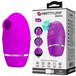 Вакуумный стимулятор клитора Pretty Love Shakira 10 см фиолетовый