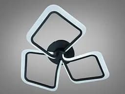 Люстра стельова LED Diasha модель WG5146 чорна 50 Вт без пульта для 8-10 м²