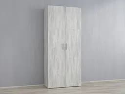 Шкаф для одежды Flamecame с прямыми полками из ДСП распашной II F-86 Бетон