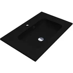 Умивальник Miraggio Della 700 mirastone black 0000804, Чорний матовий