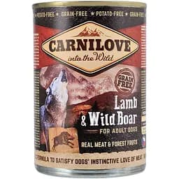 Влажный корм Carnilove Lamb & Wild Boar для собак ягненок и кабан 400 г