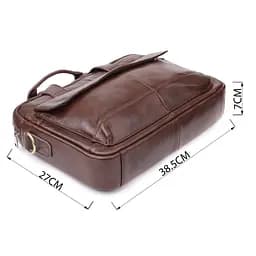 Портфель для чоловіків із натуральної шкіри Vintage 38,5х27х7 см sum0027463 - мініатюра 3