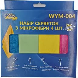 Набір серветок Werk WYM-004 з мікрофібри 30х30 см 4 шт. (138294) 