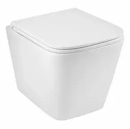 Унитаз подвесной безобедочный Kroner Eifel WHI493436 TORNADO с сиденьем (CV034923)