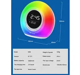 Портативная колонка, часы, будильник Kisonli Q6B Bluetooth 3600mAh 5Вт - мініатюра 4