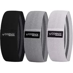 Резинки для фітнесу та спорту Cornix Hip Band набір із тканини 3 шт. XR-0049