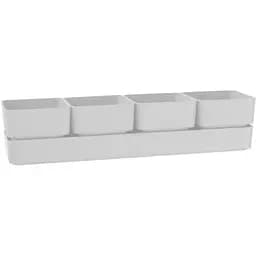 Вазон TeraPlast Sierra 38 x 9 x 8 см білий (8769038311)