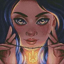 Алмазная мозаика Ideyka Смелость krizhanskaya 40х40 см (AMO7463)