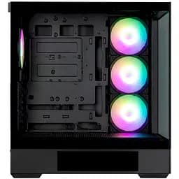 Корпус Zalman P40 DS Black Mid Tower без БЖ для ATX / Micro ATX / Mini ITX 1xType-C / 2xUSB 3.0 макс. CPU - 165 мм / VGA - 420 мм 4x120 мм ARGB бічна та передня панелі із загартованого скла LCD екран (CPU / GPU / Time) - мініатюра 5