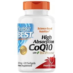 Натуральная добавка Doctor's Best CoQ10 BioPerine 100 mg 120 капсул