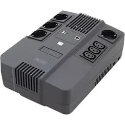 Джерело безперебійного живлення Digitus All-in-One, 800VA/480W, LED, 4xSchuko/3xC13, RJ45, USB
