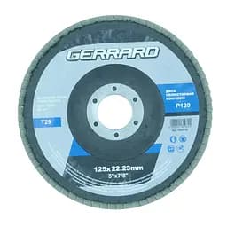 Круг лепестковый конический Gerrard P120 Т29, 125 x 22.2 мм (131980)