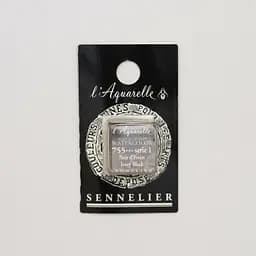 Акварельна фарба Sennelier, полукювета, S1, Слонова кістка (Ivory Black)