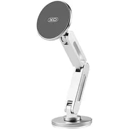 Автодержатель XO C148 Metal Twin Bar 360° Rotating Magnetic Handse серебристый