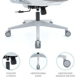 Офісне крісло OfficePro Wave OC599-G-G-G Gray [148649] - мініатюра 14