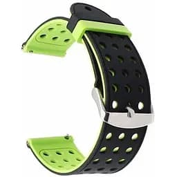 Подвійний ремінець Primo з перфорацією для годинника Xiaomi Huami Amazfit SportWatch 2/Amazfit Stratos Black Green