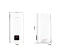 Водонагрівач Mixxus EWH-13080 CUBE WET(V) 80 л, 2 кВт, мокрий ТЕН, вертикальний, квадратний, білий (WH0612) - мініатюра 3