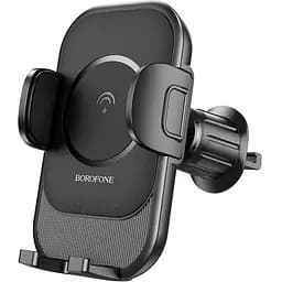 Держатель Borofone Blue Charm wireless fast charging Car holder air outlet BH204 15W 4.5-7"