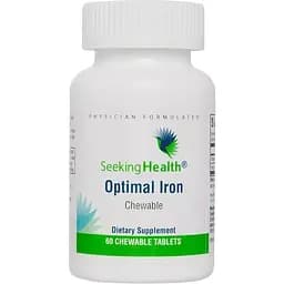 Железо Seeking Health Optimal Iron Chewable 10 мг 60 жевательных таблеток