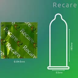 Презервативи Recare Ultra Thin mint 3 шт.  з ароматом м'яти (ROZ6501053498) - мініатюра 5