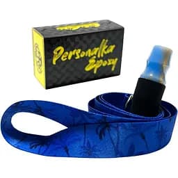 Персональный мундштук Personalka (Персоналка) Epoxy Onyx голубой