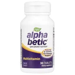Мультивитамины для людей с диабетом или преддиабетом Nature's Way Alpha Betic Multivitamin 30 таблеток