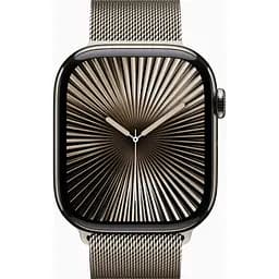 Смарт-годинник Apple Watch Series 10 GPS + Cellular 46mm Natural Titanium Case w. Natural Milanese Loop - S/M (MC7Q4) - мініатюра 2