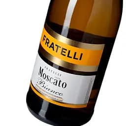 Напій винний Fratelli taste Moscato Bianco білий напівсолодкий слабоалкогольний газований 6-6.9% 0.75 л  - мініатюра 6