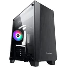 Корпус GameMax Nova N5 Black, без БП, Midi Tower, ATX/Micro ATX/Mini ITX, 1хUSB 3.0, 1хUSB 2.0, 1x120 мм LED, 430x200x437 мм, 0.5 мм, 4.0 кг