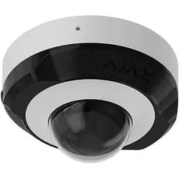 IP-камера Ajax дротова DomeCam Mini, 8мп, 2.8мм, Poe, True WDR, IP 65, ІЧ 30м, аудіо, кут огляду 100° до 110°, міні купольна, біла - мініатюра 2