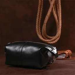 Стильна глянсова косметичка Shvigel 16403 чорна - мініатюра 7