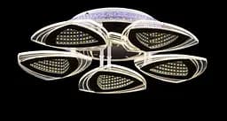 Люстра стельова LED Splendid Ray LK28962/5, 131W, біла та хромова, сучасний стиль, з пультом, димер