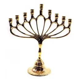 Свічник менора 23х20х9 см бронзовий