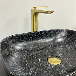Умивальник VBI Ravenna space black matt накладний VBI-011221, Чорний матовий - мініатюра 3