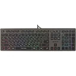 Клавіатура дротова A4Tech Fstyler FX60H USB Grey Neon backlit (USB HUB)