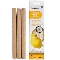 Flamingo sanded perch covers жердочка с песчаным покрытием для птиц 12 мм 4 ед