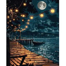 Картина за номерами Santi Сяйво над водою 40х50 см з LED підсвіткою (955091)