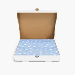 Бортики в дитяче ліжечко 30x120 BLUE STARFALL, блакитний (WeltBed_StarFall_LightBlue_30x120) - мініатюра 3