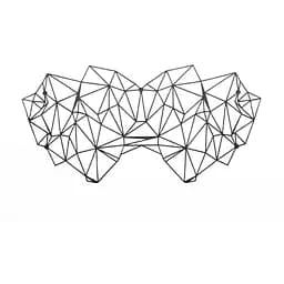 Маска в наявності Bijoux Indiscrets - Kristine Mask, вінілова, клейове кріплення, без зав'язок