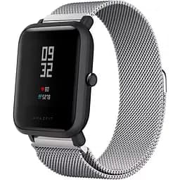 Універсальний ремінець DK Milanes Design Band для Amazfit Bip 20mm Silver [41795] - мініатюра 3
