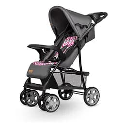 Прогулянкова коляска Lionelo Emma Plus Pink Scandi, темно-сіра (LO-EMMA PLUS PINK SCANDI) - мініатюра 8