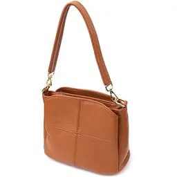 Женская сумка Vintage на три отделения из натуральной кожи 22.5х16.5х11.5 см sum0027623