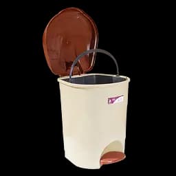 Відро Irak Plastik Bella з педаллю кругле 19 л бежеве (00-00004564) - мініатюра 2