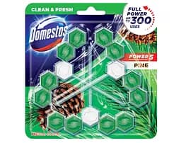 Туалетний блок для унітазу Domestos Power 5 Свіжість xвої 3 x 55 г
