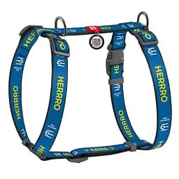 Шлея для собак анатомическая Waudog Nylon Патрон S, синий (320-4025)