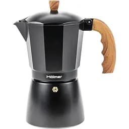 Гейзерна кавоварка Holmer CF-0450-BW Natural 450 мл чорна (CF-0450-BW Natural)
